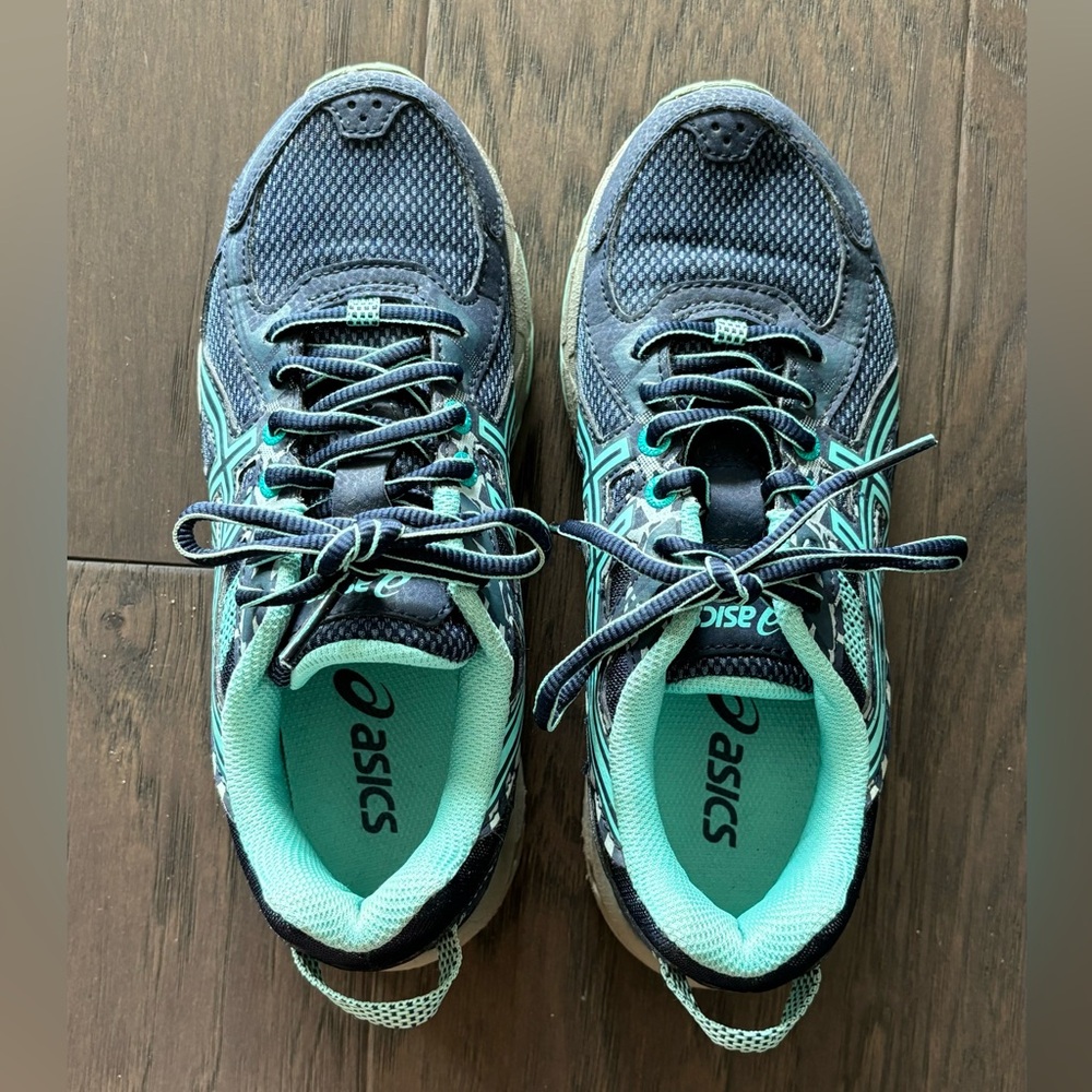 Asics Kids Sneakers Navy and Teal